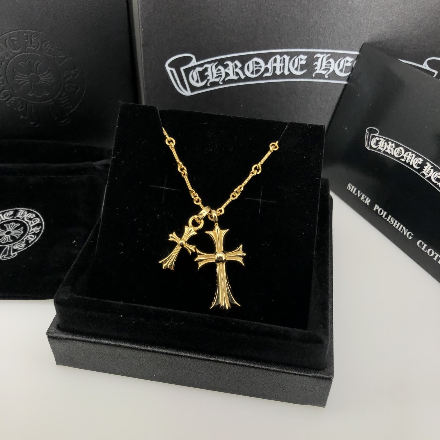 Chrome Hearts Chronicle Cross Pendant Necklace